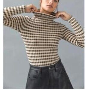 Maeve Stripe Turtleneck Jumper